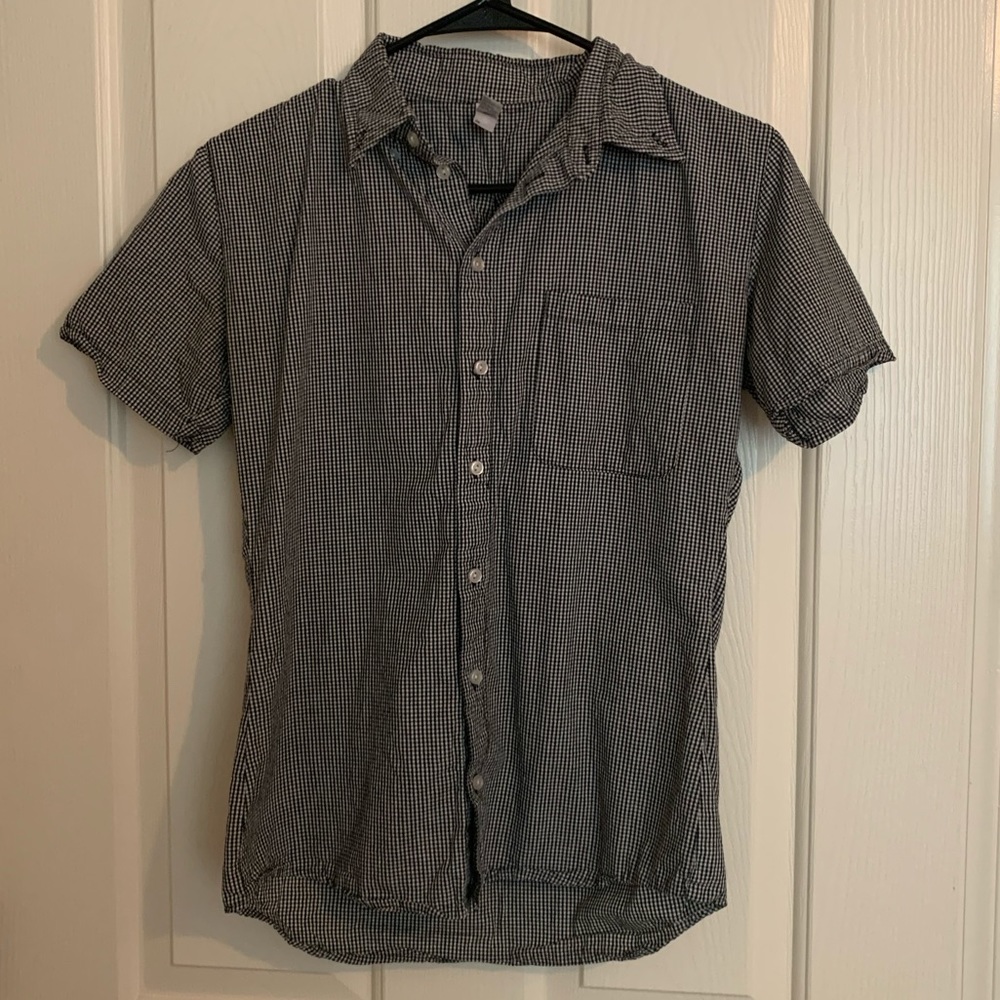 Short Sleeve Flannel Button Down